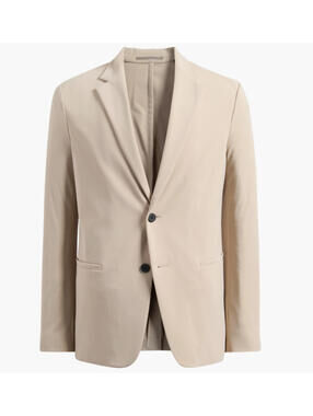 NEW, Theory Clinton Precision Ponte Knit Blazer in Early Grey Sz 40 #SJ2221